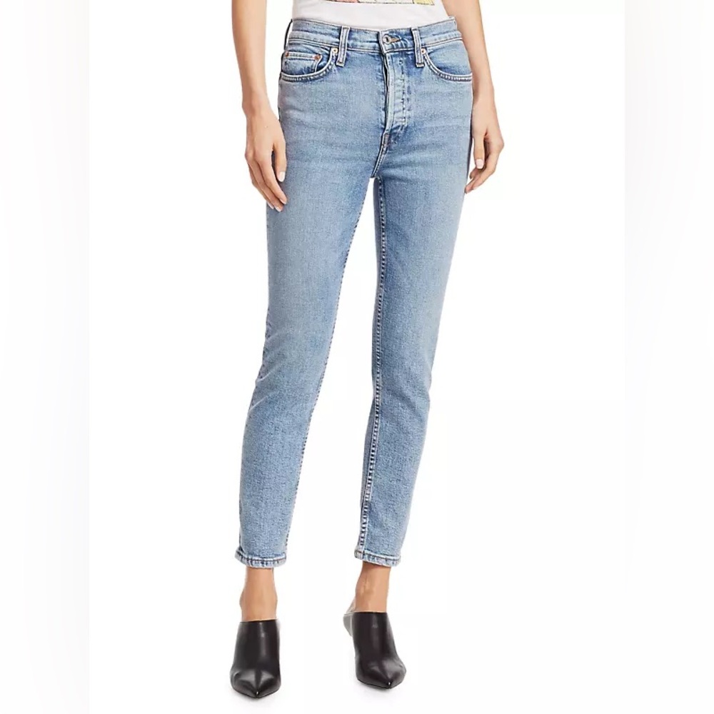 RE/DONE straight skinny originals Women's Light Blue Jeans